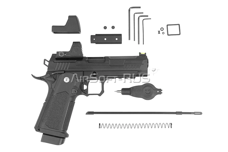 Пистолет Arcturus Hi-Capa 4.3 Vanguard W/Optics Ready Slide & ARS-1 GBB (AT-GHC-V4-CMB)