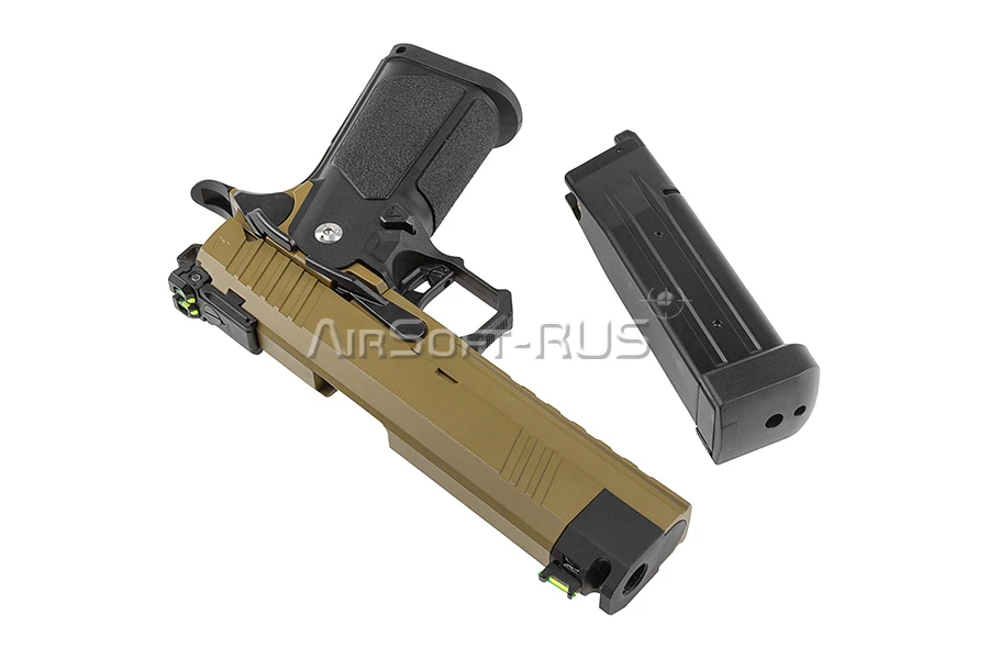 Пистолет Arcturus Hi-Capa 4.3" DG Tempest  W/Compensator BLK-TAN (AT-GHC-T4C-BT)