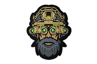 Шеврон ORC TACTIC Бородатый оператор в ПНВ ПВХ (TZ0366)