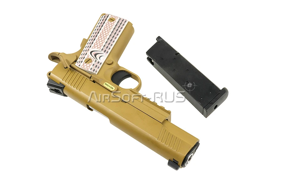 Пистолет WE Colt M45A1 TAN (GP132(TAN))