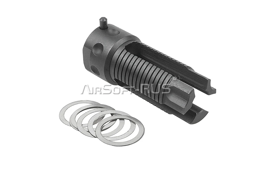 Пламегаситель Angry Gun QDC 3-Prong М14-  (ANG-QDCFH-CCW)
