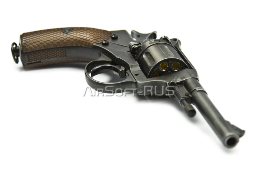 Револьвер Gletcher Наган обр.1895 г Black version CO2 (CP131A)