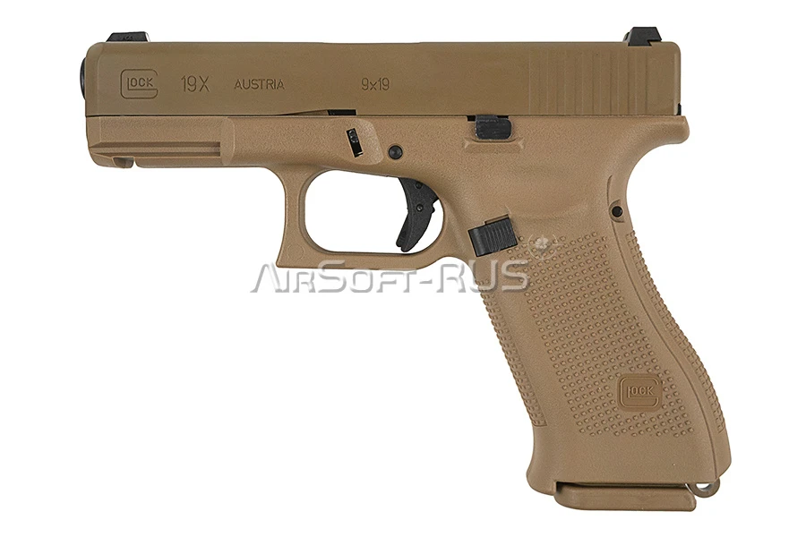 Пистолет VFC Glock 19X GBB TAN (UM3T-G19X-TN01)