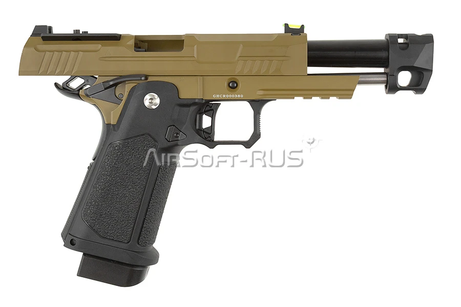 Пистолет Arcturus Hi-Capa 4.3" Vanguard w/Optics Ready Slide & Compensator BK-TAN (AT-GHC-V4C-OR-BT)