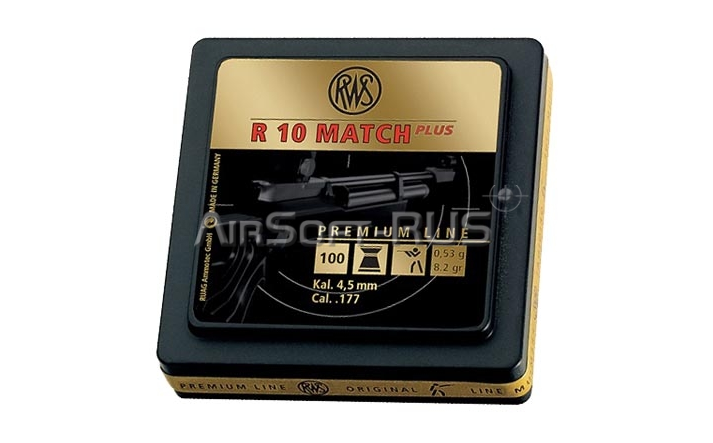 Пули пневматические RWS R10 Match Plus кал. 4,5 мм 0,53 гр 100 шт (AG-RWSR10MP)