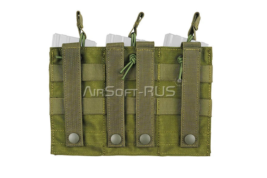 Подсумок WoSporT магазинный открытый тройной OD (MG-13-OD)