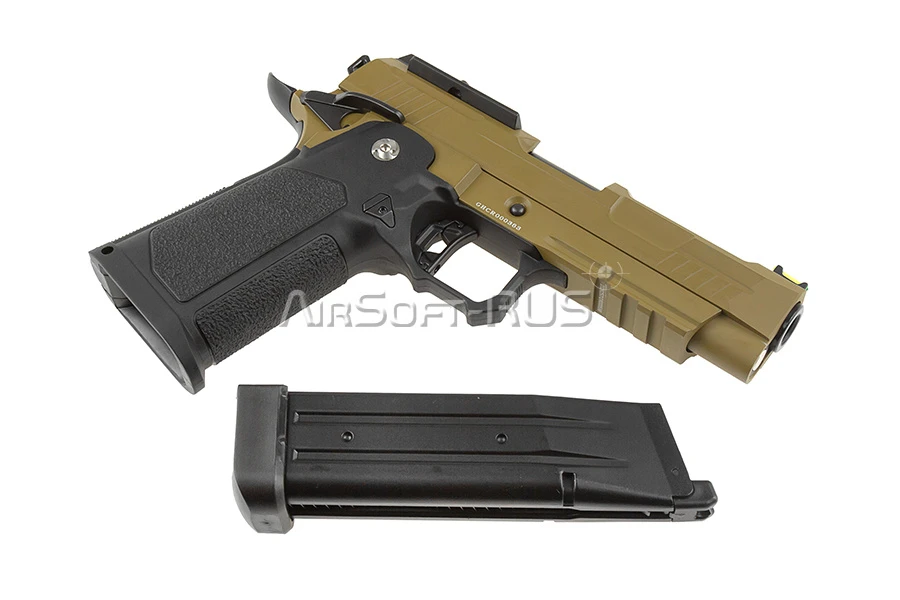 Пистолет Arcturus Hi-Capa 4.3" Vanguard  w/Optics Ready Slide BLK-TAN (AT-GHC-V4-OR-BT)