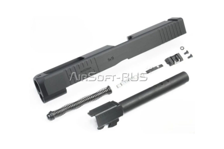 Затвор с внешним стволом Guarder для Glock 17/34 Gen 3 (Glock 34 Custom Stile) BK TM (GLK-67(BK))