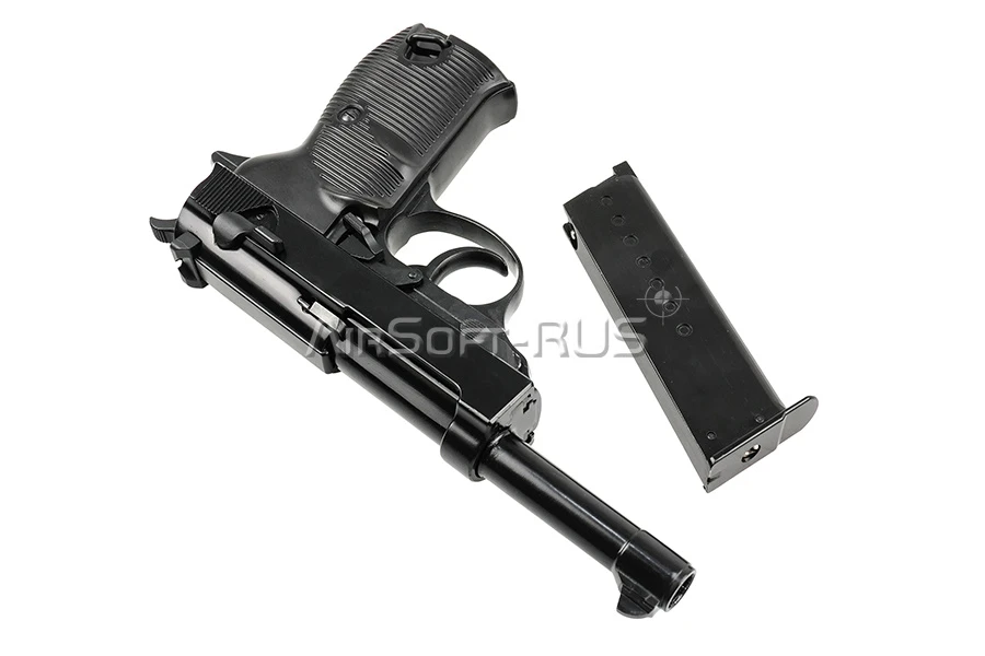 Пистолет WE Walther P38 GGBB BK (GP124BB)