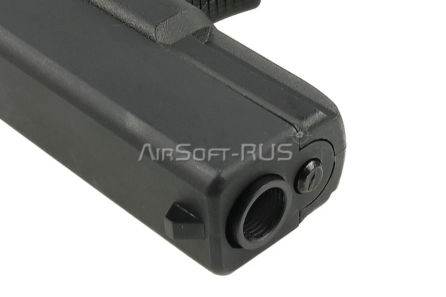 Пистолет WE Glock 19 Gen 3 с тактическим затвором GBB BK (GP650-19-BK)