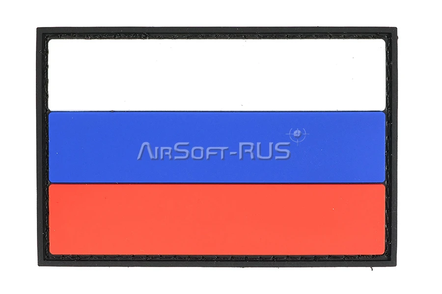 Патчи TeamZlo Флаг России PVC 5х7,5 см BK (TZ0290BK)