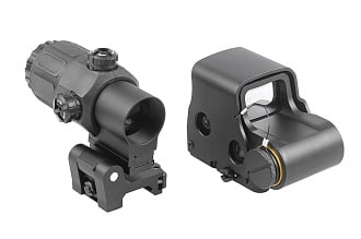 Коллиматорный прицел Linyi Eotech 558 + магнифер G33 BK (LFO-558+G33)