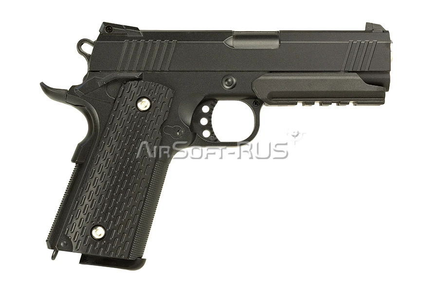 Пистолет  Galaxy Colt 1911PD spring с глушителем (G.25A)