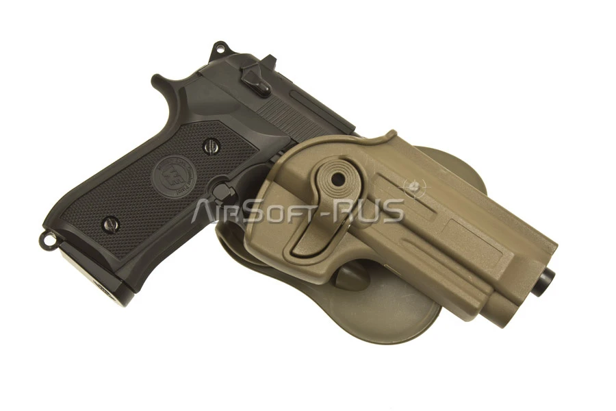 Кобура WoSporT пластиковая IMI для Beretta M9 / M9A1 TAN (GB-47-T)