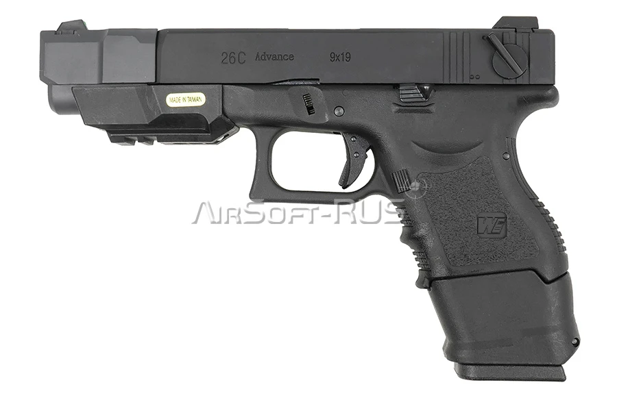 Пистолет WE Glock 26С Gen.3 GGBB (DC-GP622F) [4]