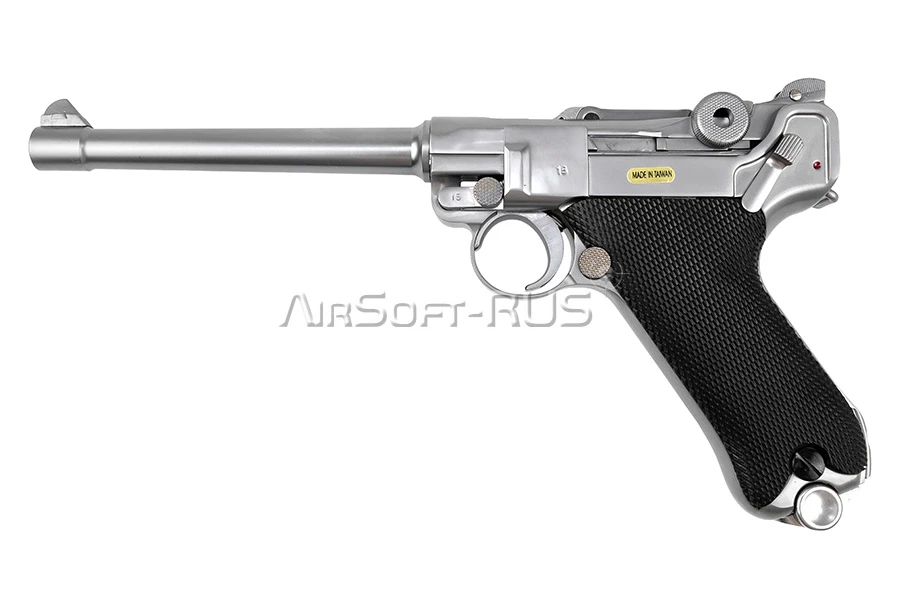 Пистолет WE P08 6" Luger Artillery GGBB SV (WE-P005)