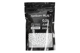 Шары Airsoft-RUS 0.28гр. 1000шт. биоразлагаемые (ASR-S-BIO-028)