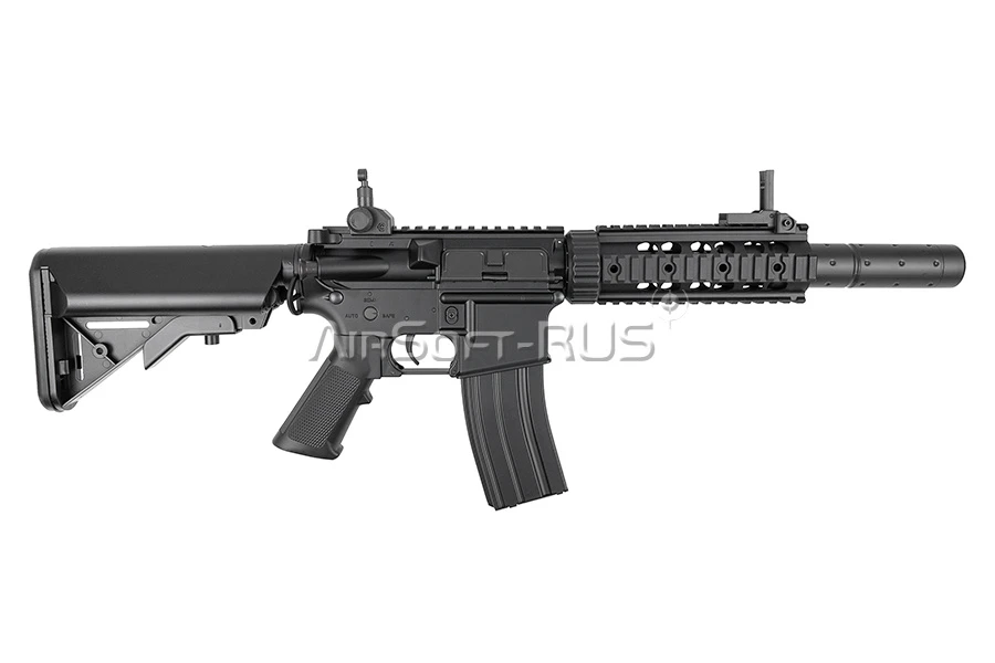 Карабин Cyma M4 CQB with silencer ABS (CM513)