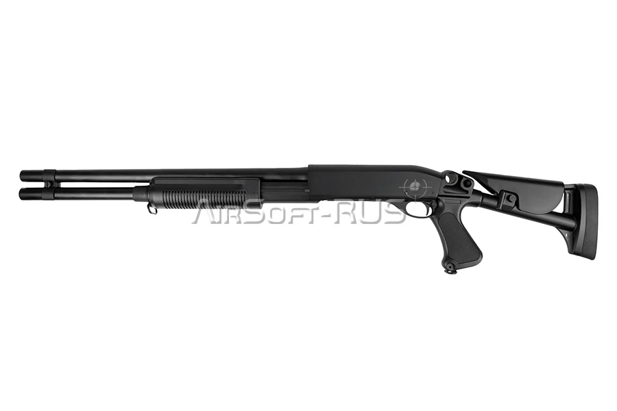 Дробовик Cyma Remington M870 телескопический приклад металл (CM353LM)