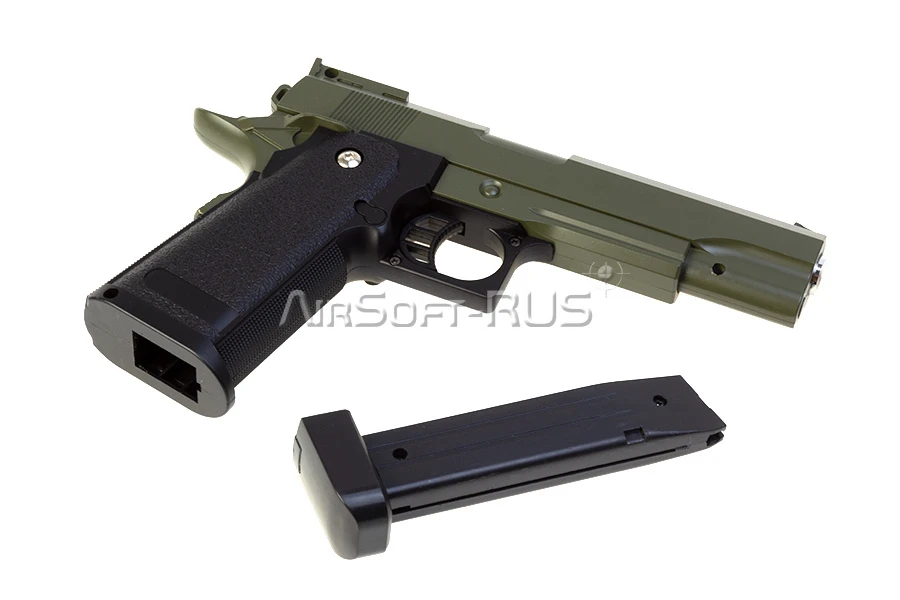 Пистолет Galaxy Colt Hi-Capa Green spring (G.6G)