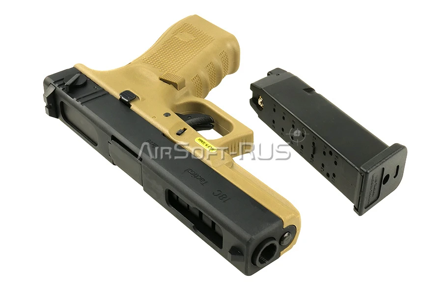 Пистолет WE Glock 18C Gen.4 TAN GGBB (GP617B (TAN)