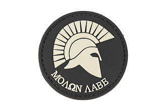 Патч TeamZlo Molon Labe круг PVC BK (TZ0299)