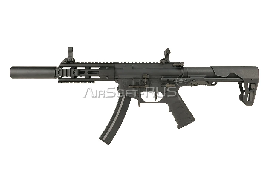 Пистолет пулемет King Arms PDW 9mm SBR SD (KA-AG-217-BK)