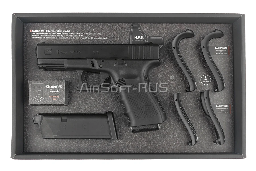 Пистолет Tokyo Marui Glock 19 gen.4 GGBB (TM4952839144058)
