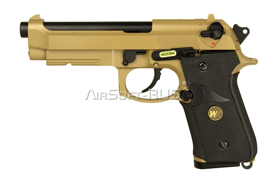 Пистолет WE Beretta M9A1 TAN GGBB (GP321(TAN))