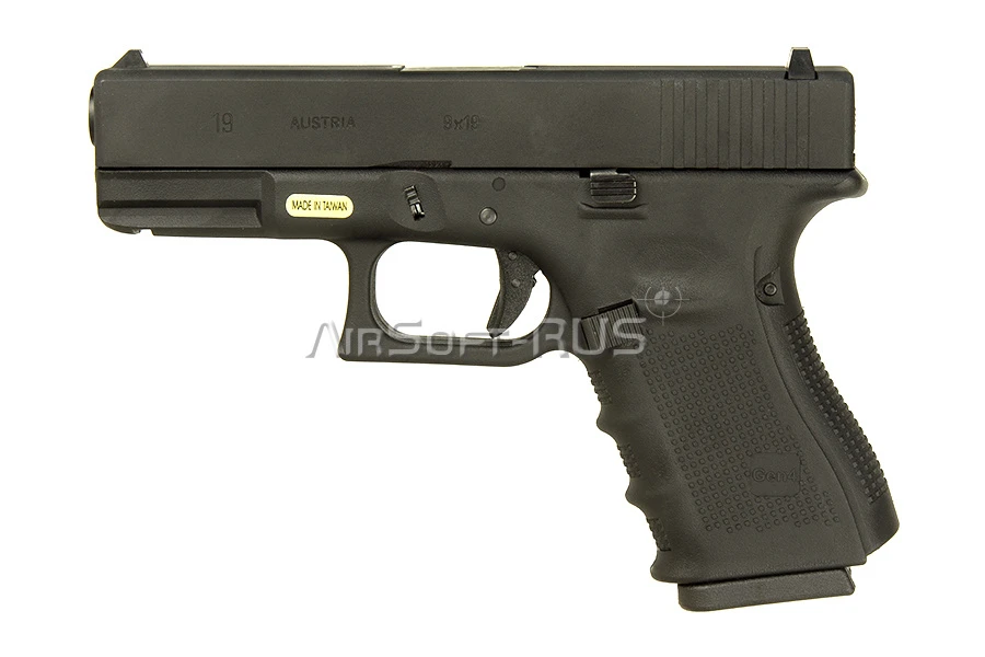 Пистолет WE Glock 19 Gen.4 GGBB (GP619B)