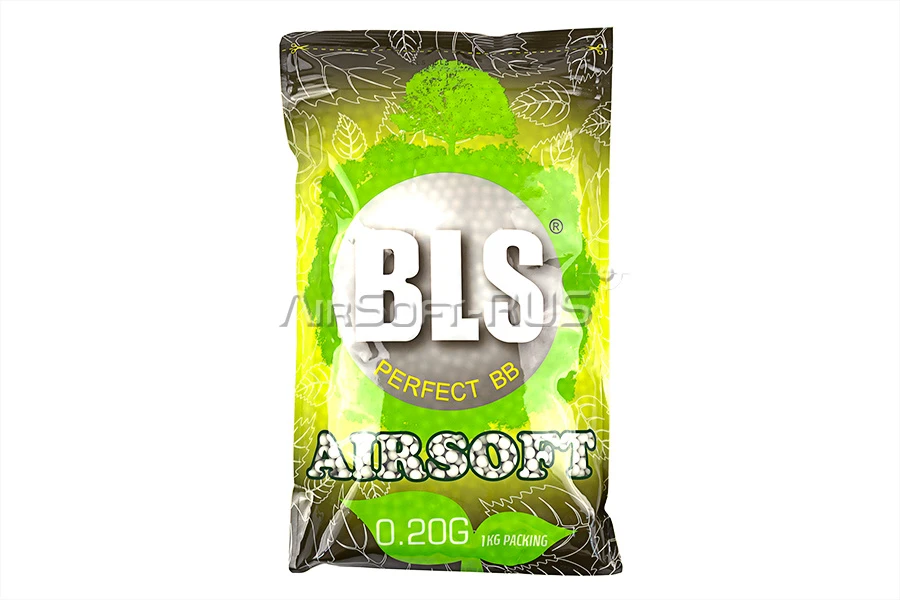 Шары BLS 0.20гр 5000шт биоразлагаемые белые (1KG-PLA20)