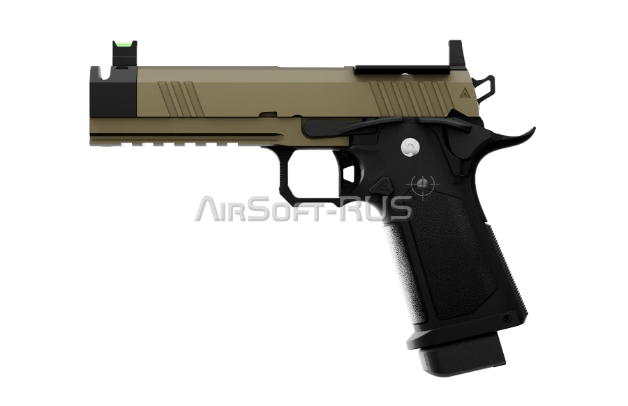 Пистолет Arcturus Hi-Capa 4.3 DG Tempest W/Optics Ready Slide/Compensator BK-TAN (AT-GHC-T4C-OR-BT)