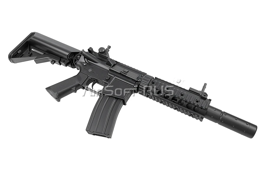 Карабин Cyma M4 CQB with silencer ABS (CM513)