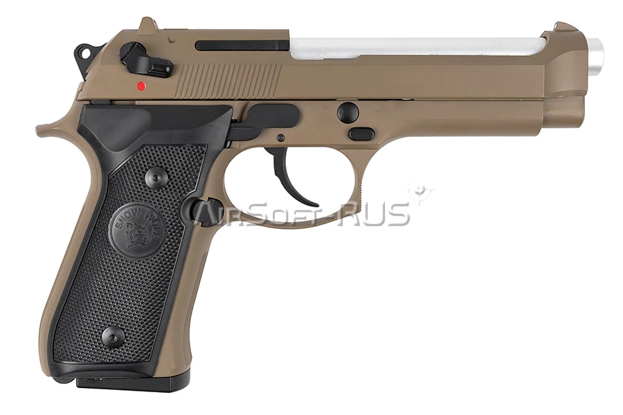 Пистолет Snow Wolf Beretta M92F GBB TAN (SW-03-2 TN)