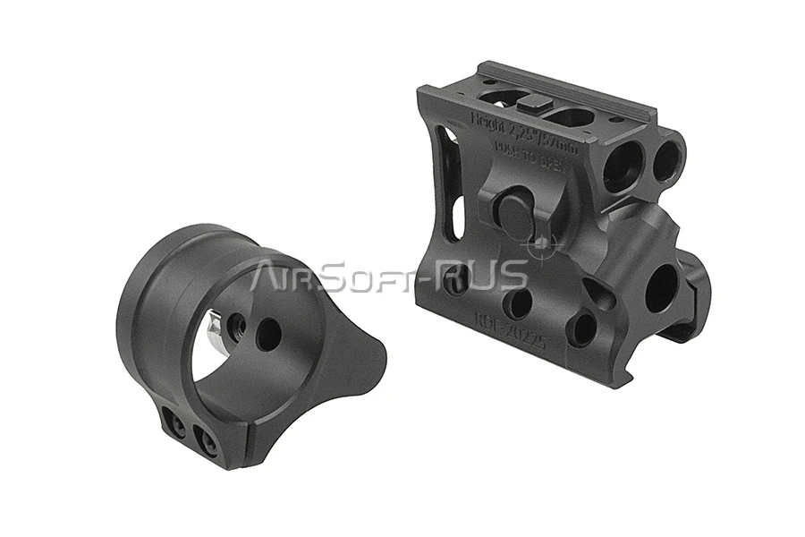 Гибридное крепление Evolution Gear для прицела MICRO T2 и магнифера 3XMAG BK (EVG-1036-BK)