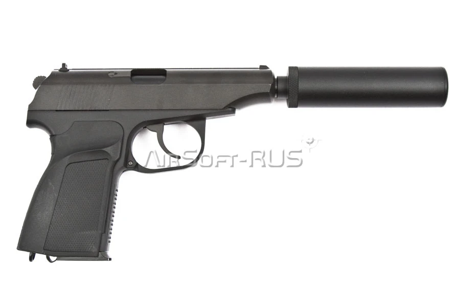 Пистолет WE ПМ с глушителем BK GGBB (DC-GP118) [2]