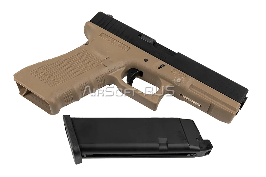 Пистолет WE Glock 17 Gen.4 GGBB TAN (GP616B(TAN))