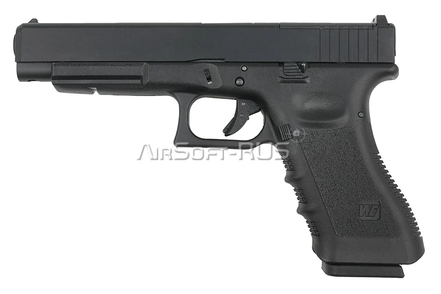 Пистолет WE Glock 34 с тактическим затвором GBB BK (GP650-34-BK)