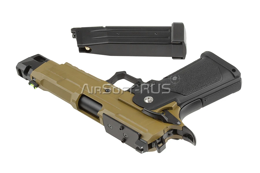 Пистолет Arcturus Hi-Capa 4.3" Vanguard w/Optics Ready Slide & Compensator BK-TAN (AT-GHC-V4C-OR-BT)