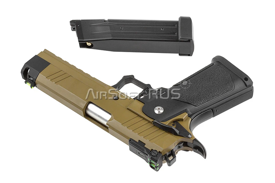 Пистолет Arcturus Hi-Capa 4.3" DG Tempest  W/Compensator BLK-TAN (AT-GHC-T4C-BT)