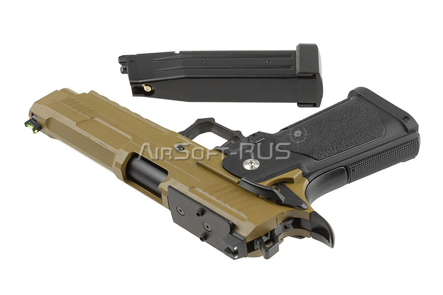 Пистолет Arcturus Hi-Capa 5" Vanguard  w/Optics Ready Slide BLK-TAN (AT-GHC-V5-OR-BT)