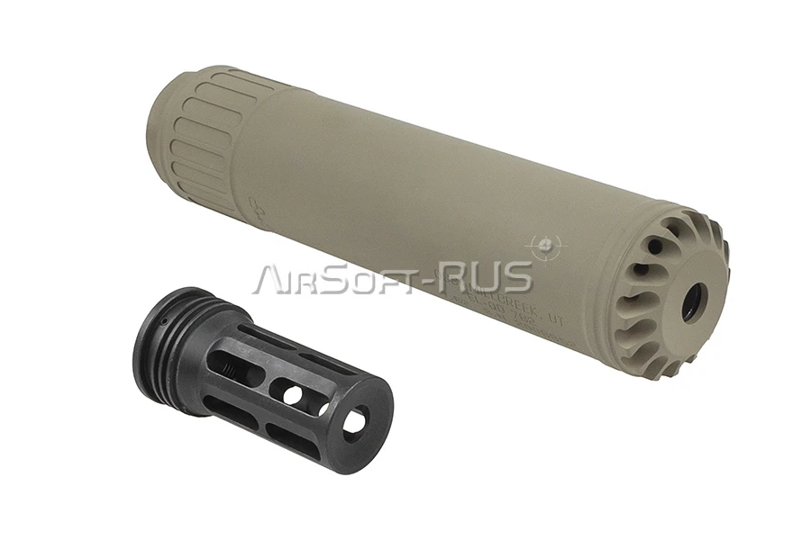 Глушитель с трассерным модулем Angry Gun Tornado HK417/M110A1 FDE (ANG-ELQD2T-FDE)