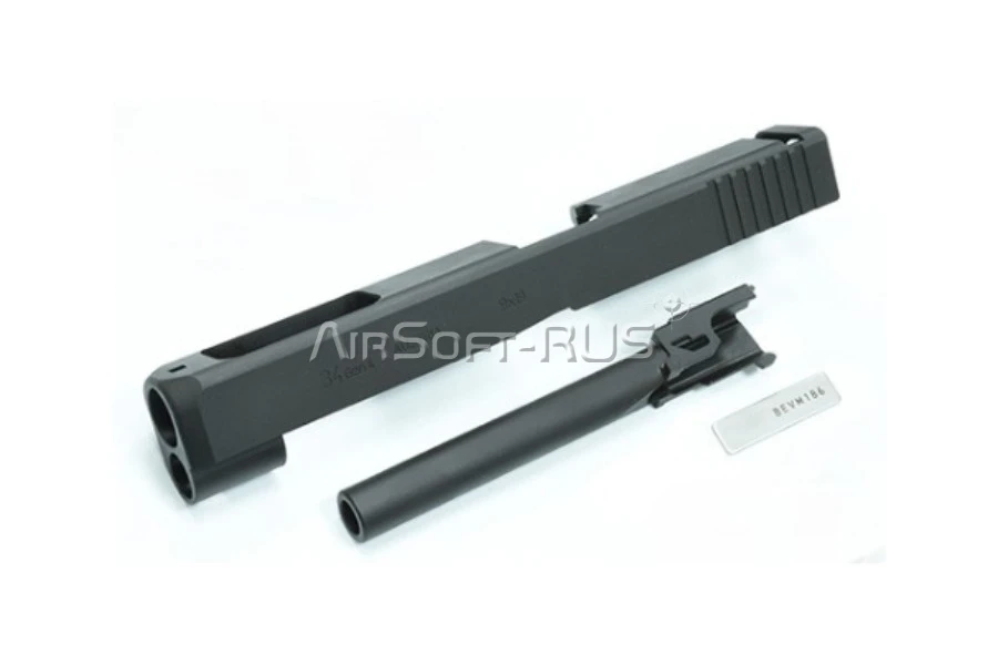 Затвор с внешним стволом Guarder для Glock 17 Gen 4 (Glock 34 Stile) BK TM (GLK-223(BK))