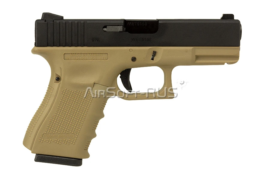 Пистолет WE Glock 23 Gen.4 TAN GGBB (DC-GP620B-TAN-WE) [1]