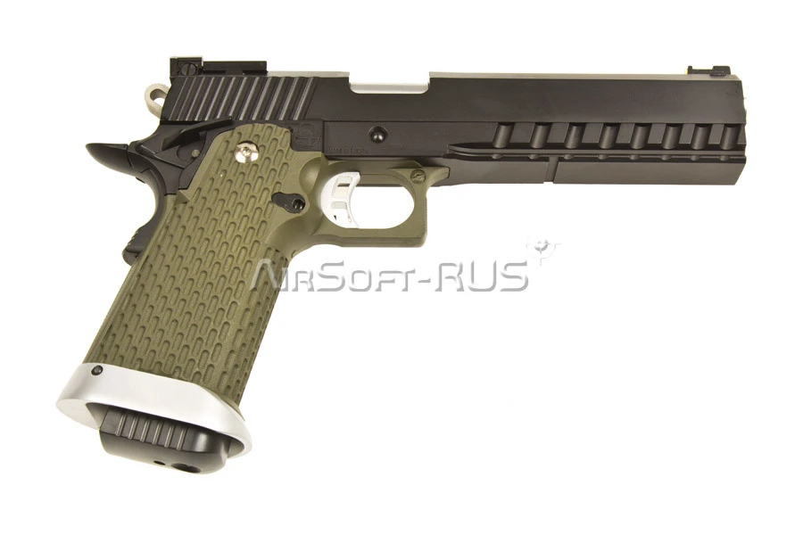 Пистолет KJW Hi-Capa 6' KP-06 Olive GGBB (GP229(GRAY))