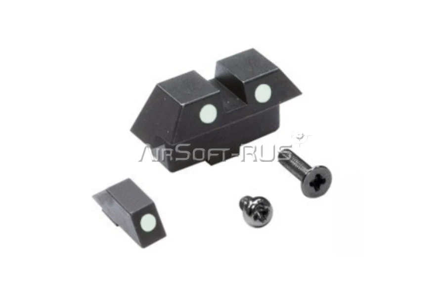 Мушка и целик Guarder для GBB пистолетов Glock 17/22/26/34 Gen 3 TM (GLK-41(WHITE))