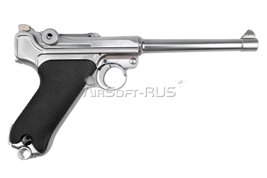 Пистолет WE P08 6" Luger Artillery GGBB SV (WE-P005)