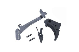 Спусковой крючок и тяга спускового крючка Guarder для Glock 17/22/26/34 BK TM (GLK-145(BK))