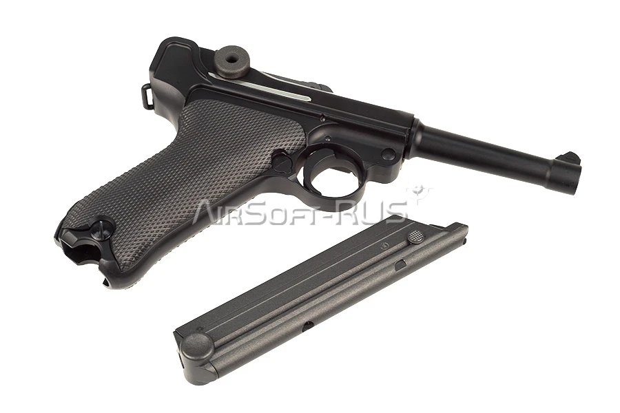 Пистолет WE P08 4" Luger GGBB BK (DC-GP401) [4]