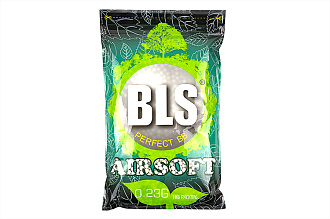 Шары BLS 0.23гр 4300шт биоразлагаемые белые (1KG-PLA23)